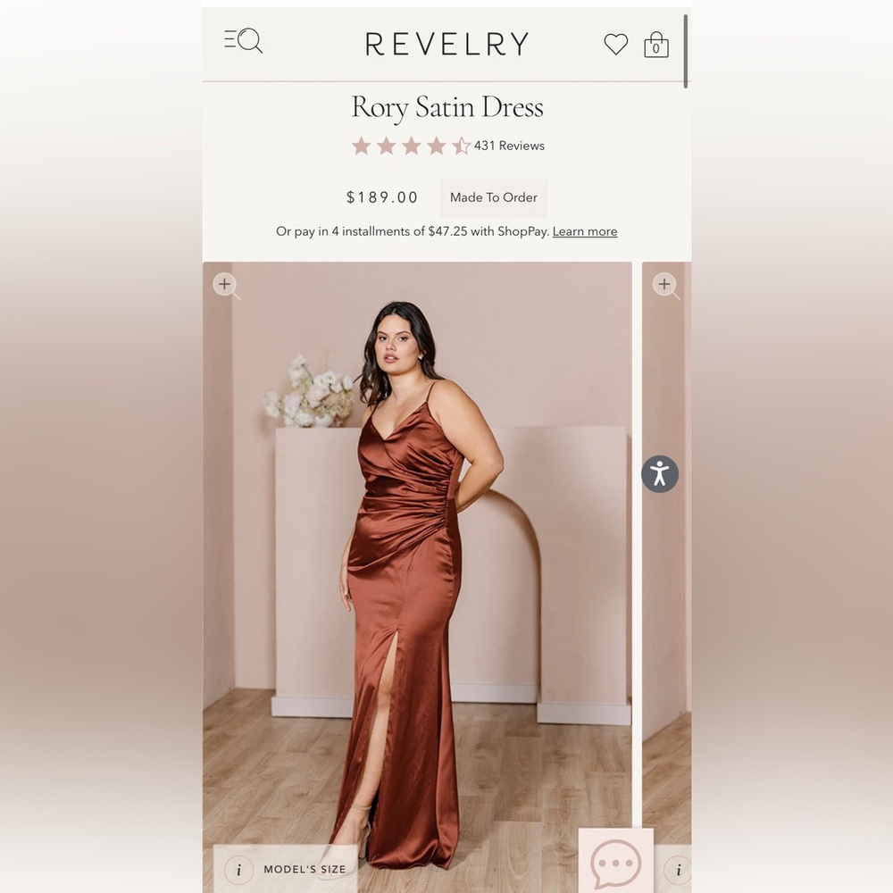 Revelry Rory Satin Regular Maxi